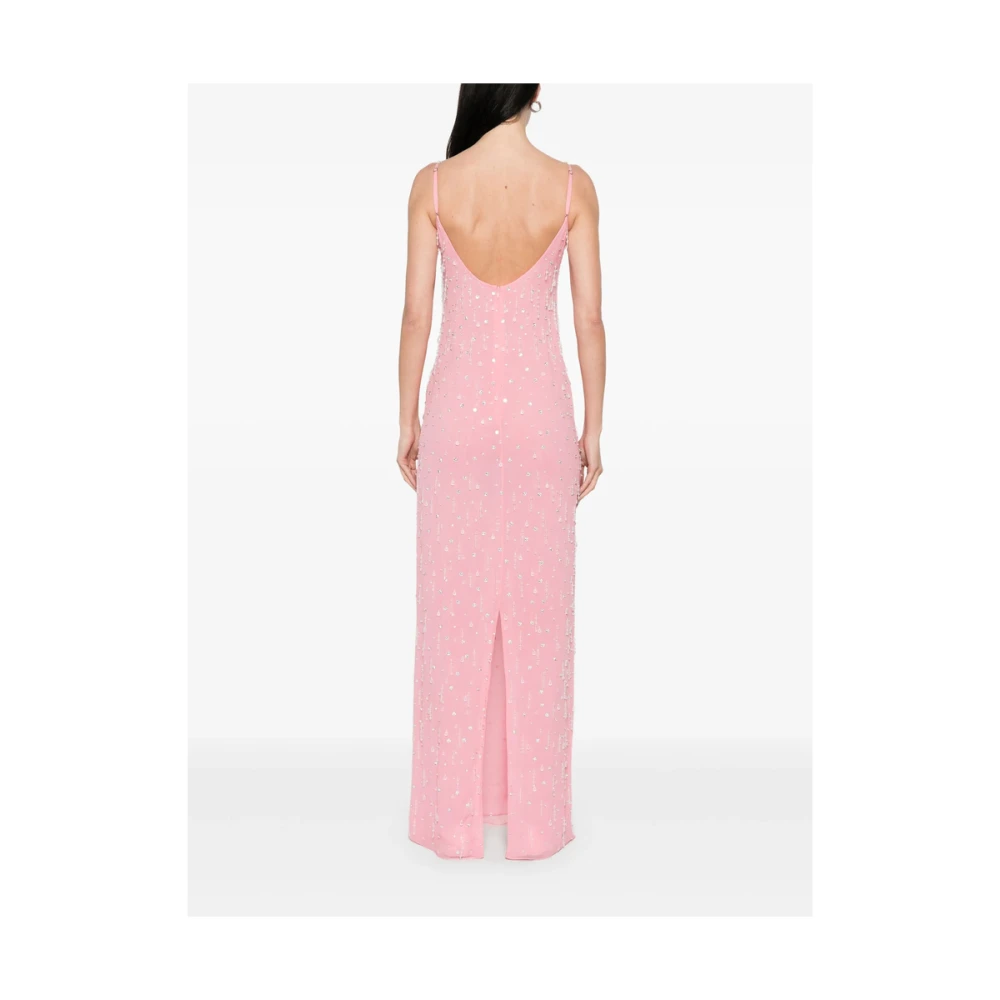 Blumarine Flamingo Roze Pailletten Jurk Pink Dames