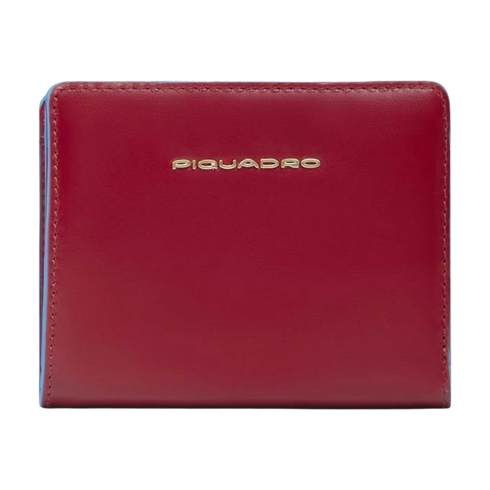 Piquadro Vrouw Rood Kleine Bifold Portemonnee