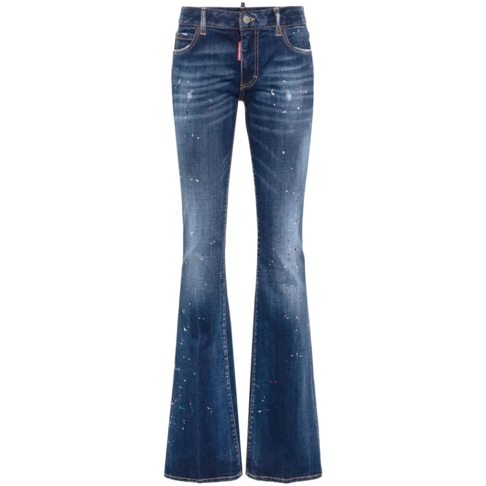 Dsquared2 Flare Twiggy Jean in Navy Blue Dames