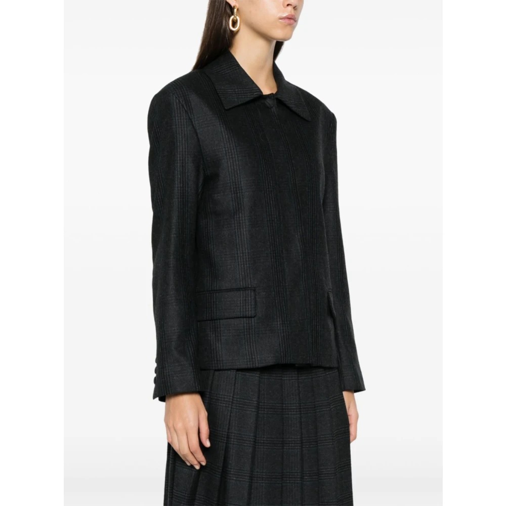 Remain Birger Christensen Stijlvolle Verborgen Knoop Blazer Gray Dames