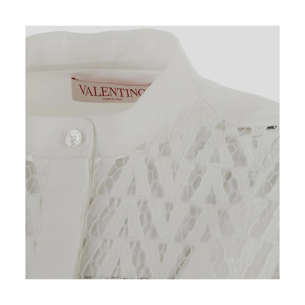 Valentino Witte Katoenen Shirt White Dames