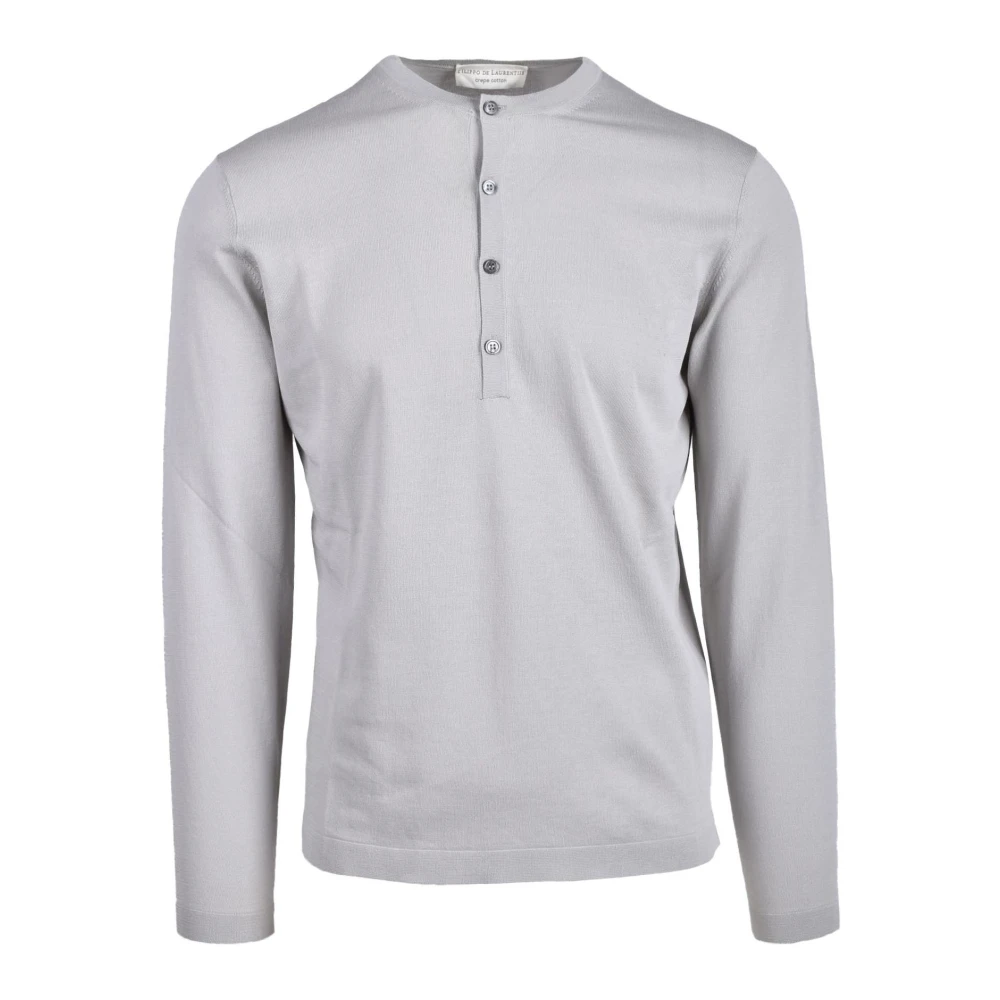 Filippo De Laurentiis Katoenen Stijlvol Shirt Gray Heren