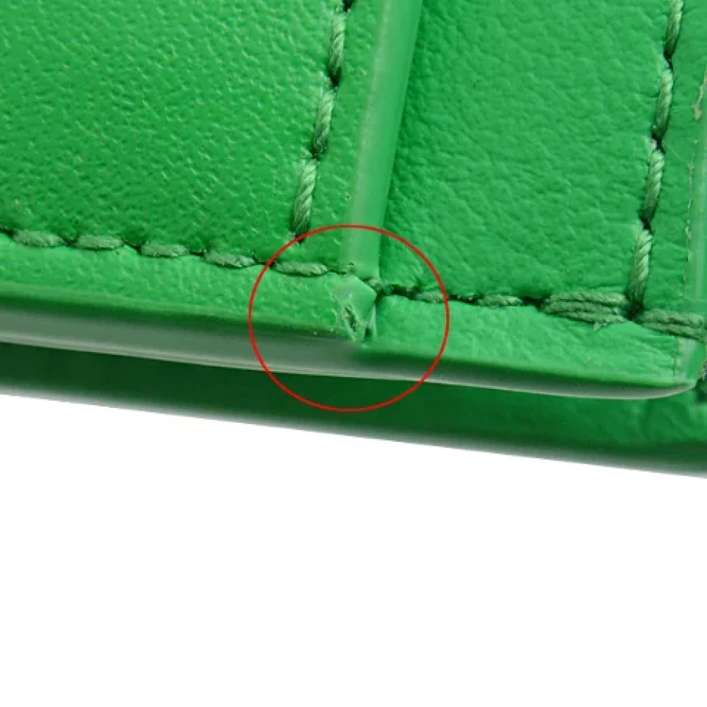 Bottega Veneta Vintage Pre-owned Leather wallets Green Heren