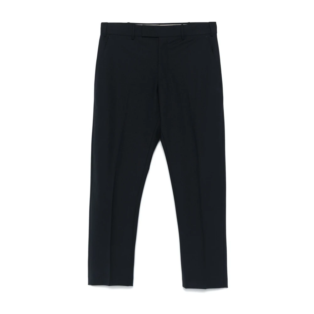 Pt Torino Men's Blue Suit Trousers, M, Trousers With Concealed Fastening
