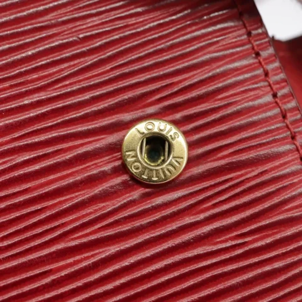 Louis Vuitton Vintage Pre-owned Leather home-office Red Dames