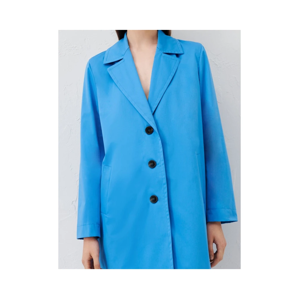 Marella Stijlvolle Trenchcoat voor Vrouwen Blue Dames
