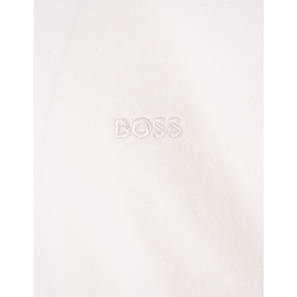Hugo Boss Round-neck Knitwear White Heren