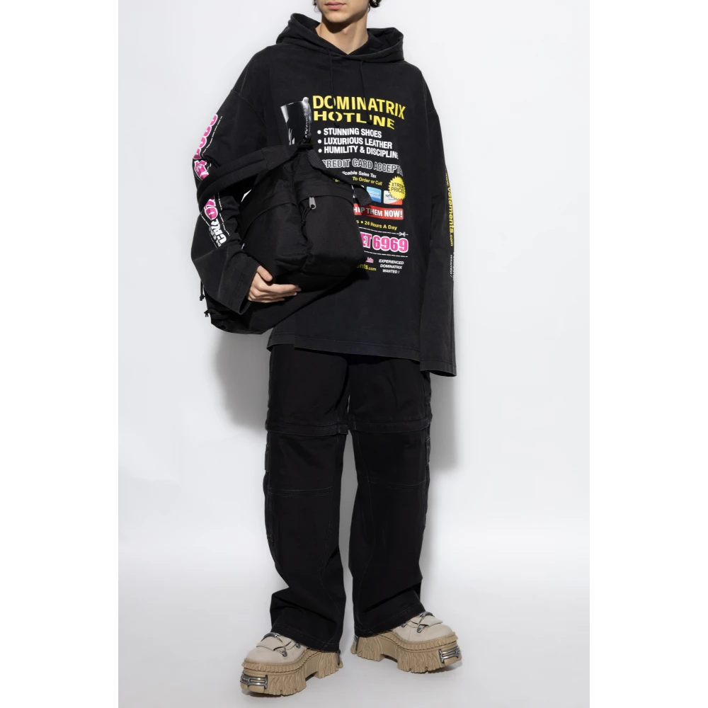 Vetements Hoodie Black Heren