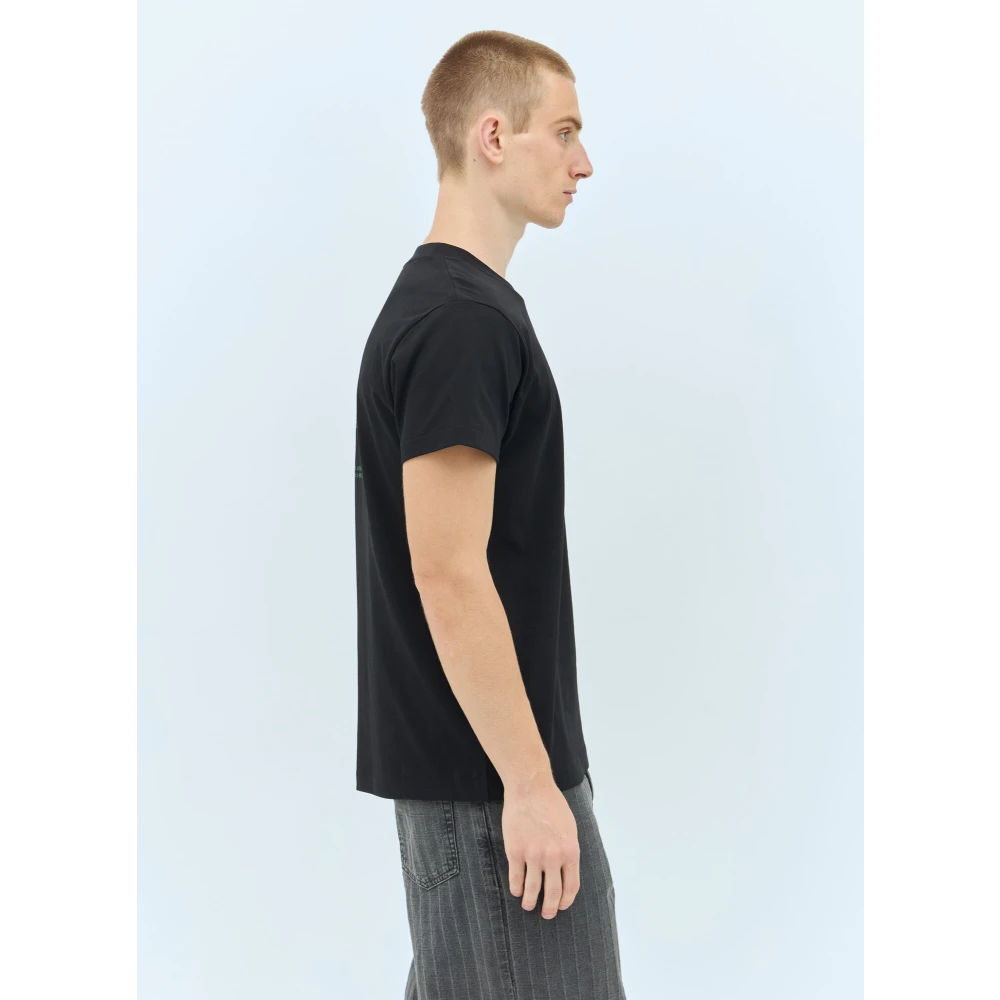 A.p.c. Grafische Print Crewneck T-Shirt Black Heren