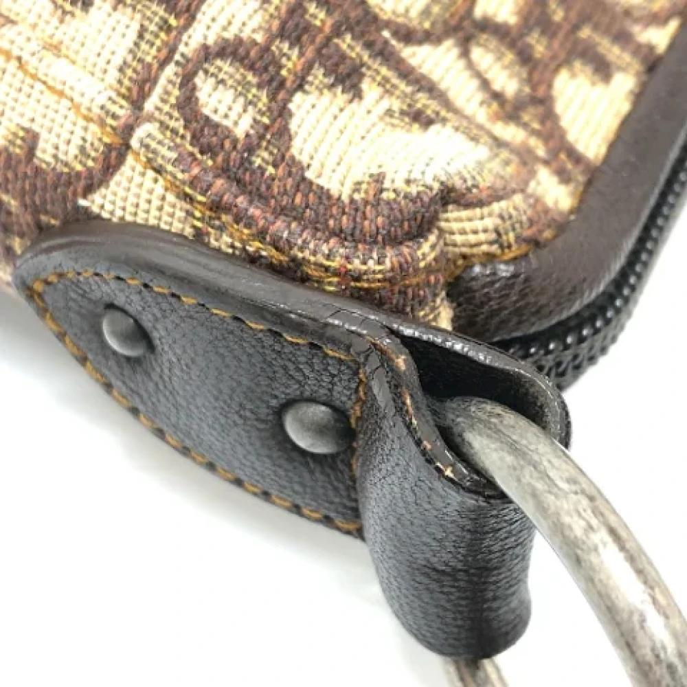 Dior Vintage Pre-owned Fabric dior-bags Brown Dames
