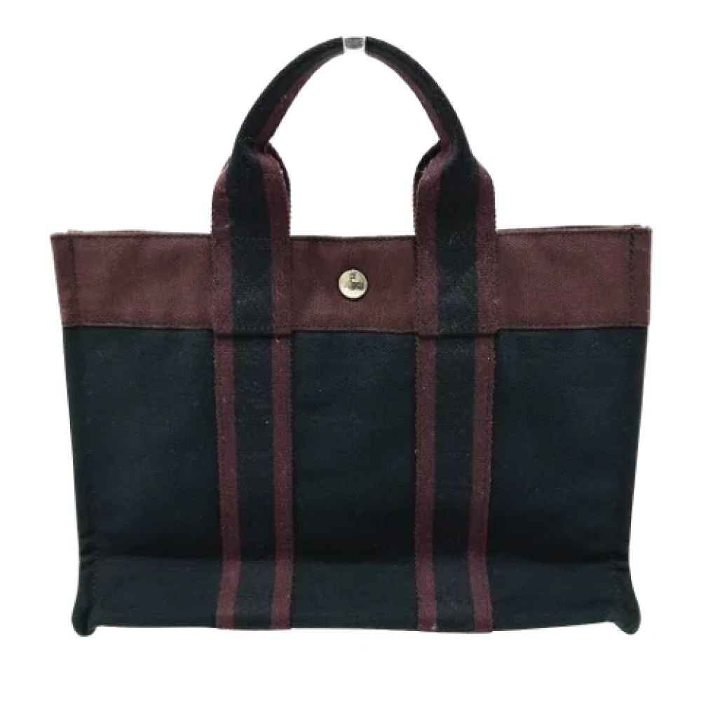 Hermès Vintage Pre-owned Fabric handbags Black Dames