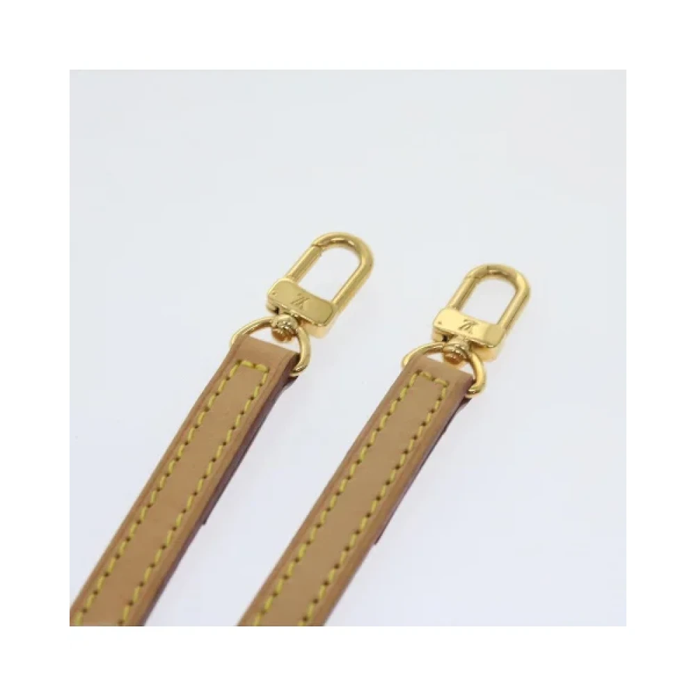 Louis Vuitton Vintage Pre-owned Leather belts Beige Dames