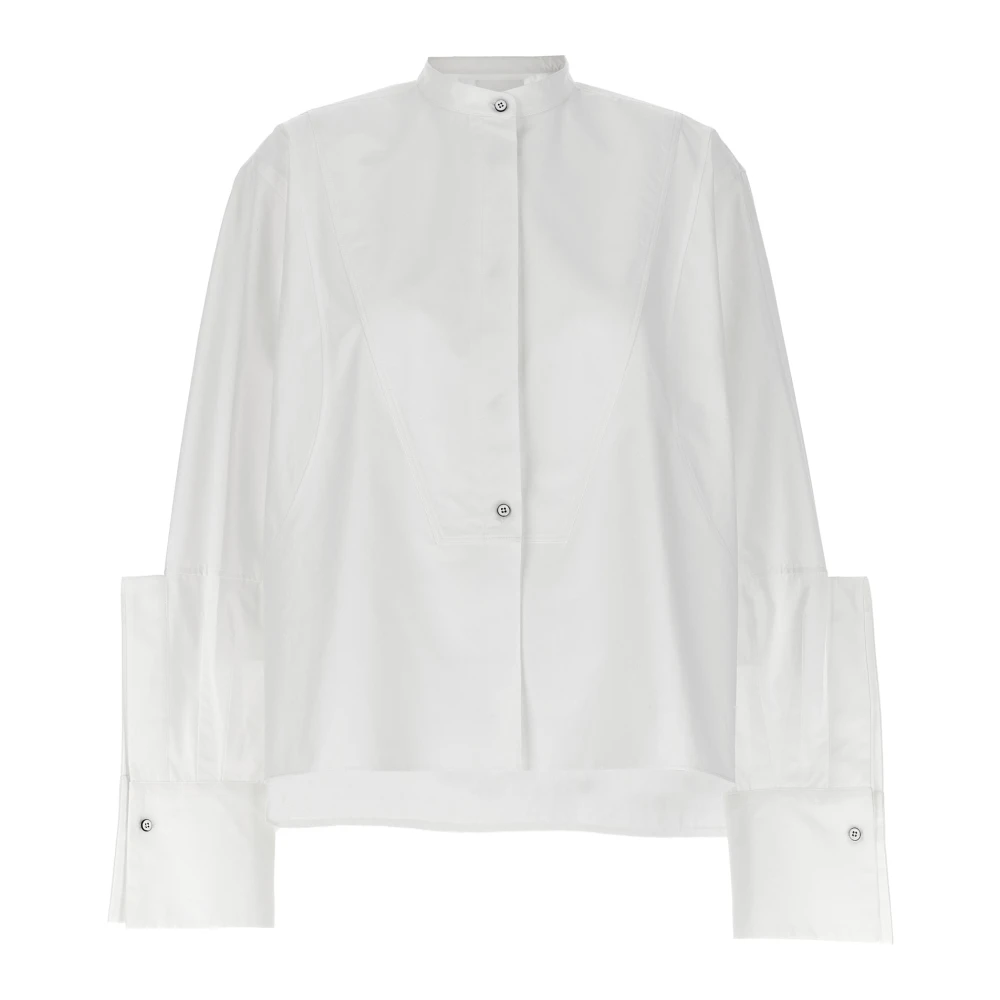 Jil Sander Women's White Cotton Shirt - Shirts - M - Blouses & Shirts