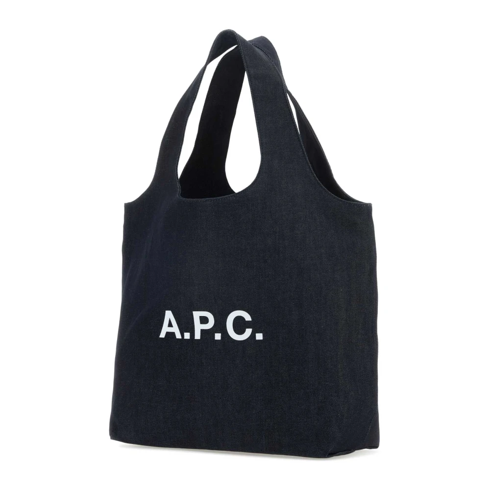 A.p.c. Stijlvolle Denim Shopping Tas Blue Dames