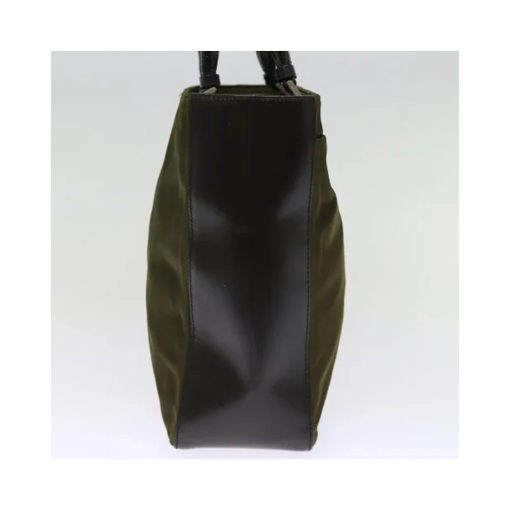 Prada Vintage Pre-owned Nylon prada-bags Green Dames