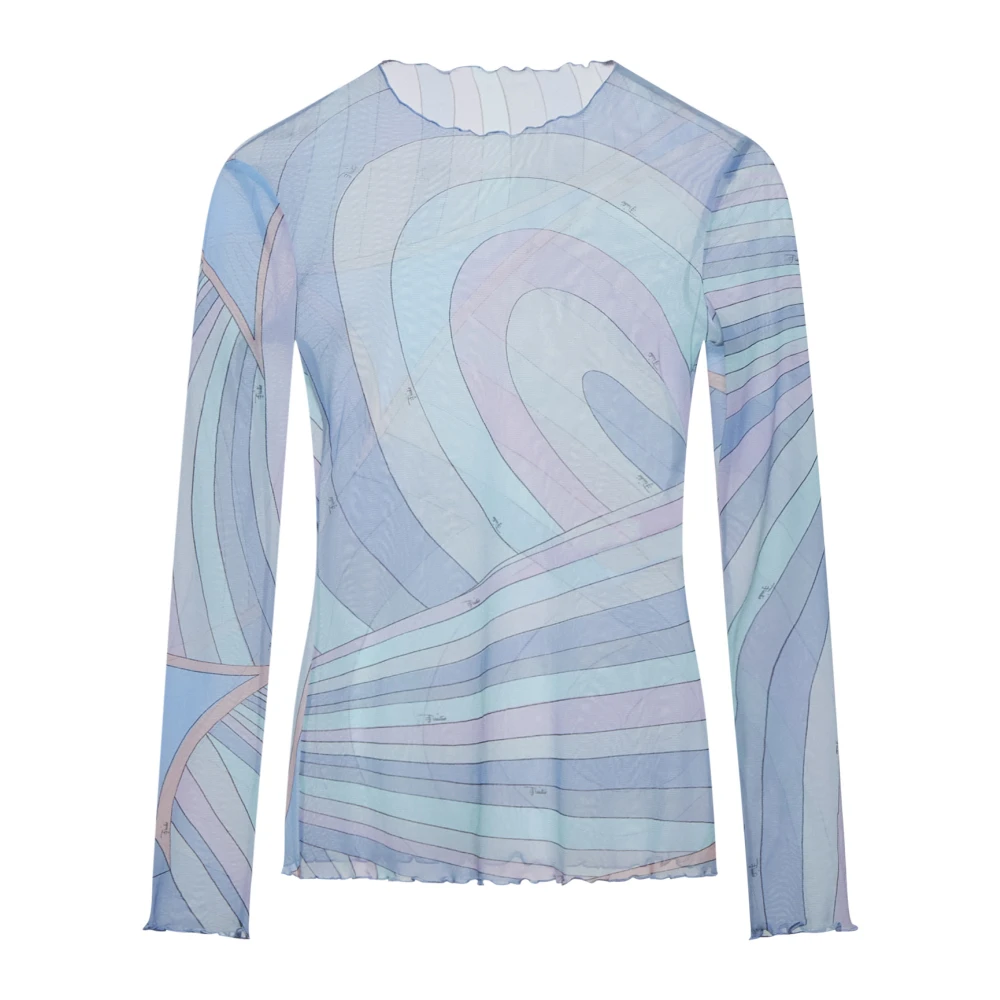 EMILIO PUCCI Glitter Sweetie Sweaters Blue Dames