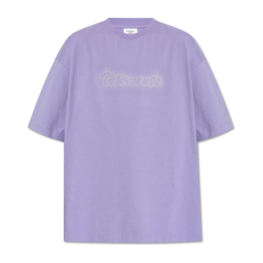 Vetements Oversize T-shirt Purple, Herr