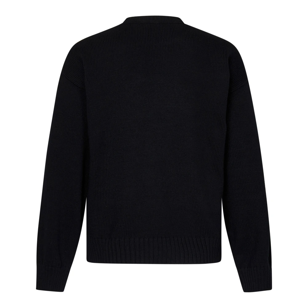 Dsquared2 Zwarte Crew Neck Sweater Aw24 Black Heren