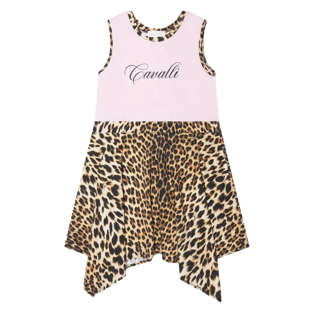 Roberto Cavalli Multicolor Dresses, Female, 14 Y, Cotton Jersey Dress