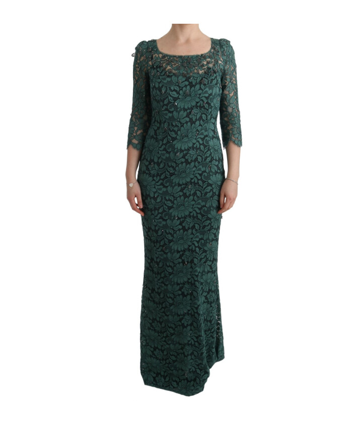 green-crystal-embellished-sheath-dress