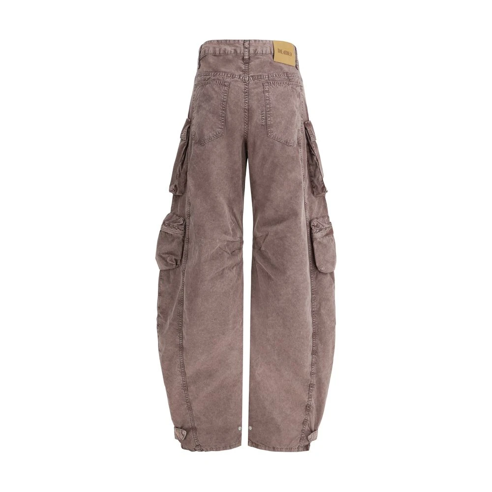 The Attico Cargo Jeans met Oversize Pasvorm Purple Dames