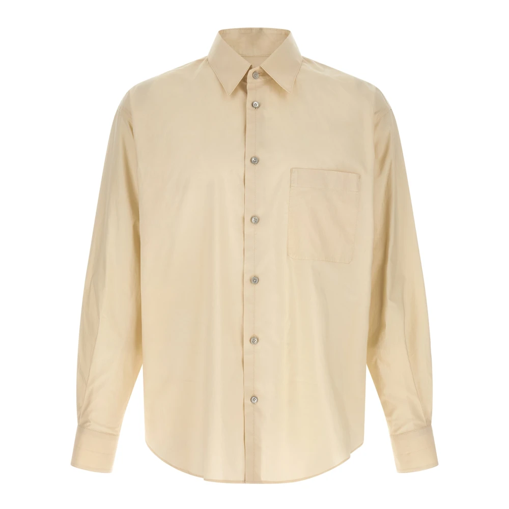 Lemaire Men's Beige Regular Shirt - Casual Shirts - L - Shirts