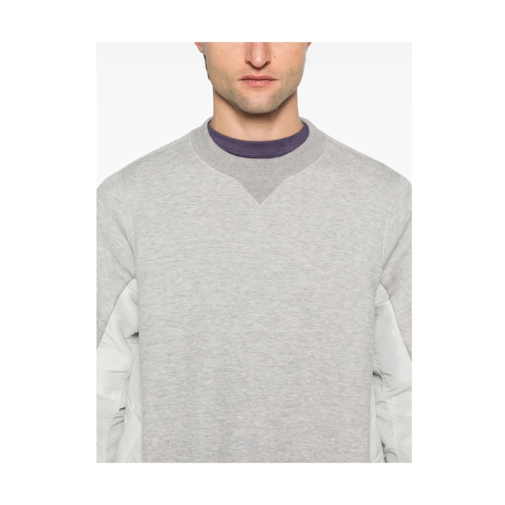 Sacai Grijze Sweater met ritszak Gray Heren