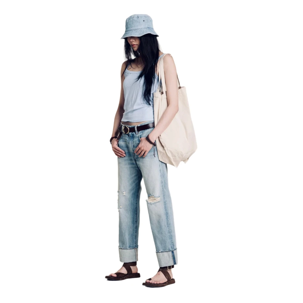 Denimist Moderne Boyfriend Jeans Klassieke Elegantie Blue Dames