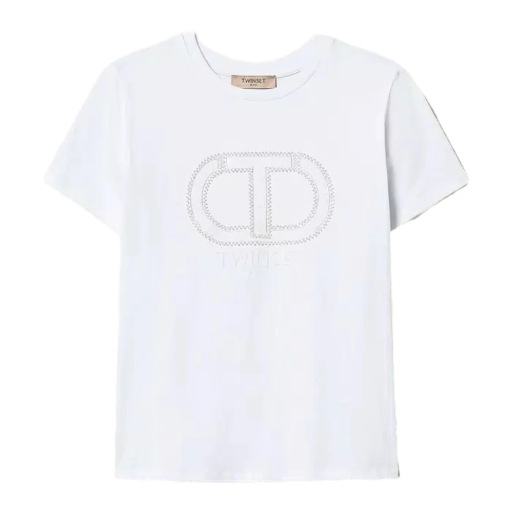 Twinset - Tops > T-Shirts - White - Twinset - Modalova