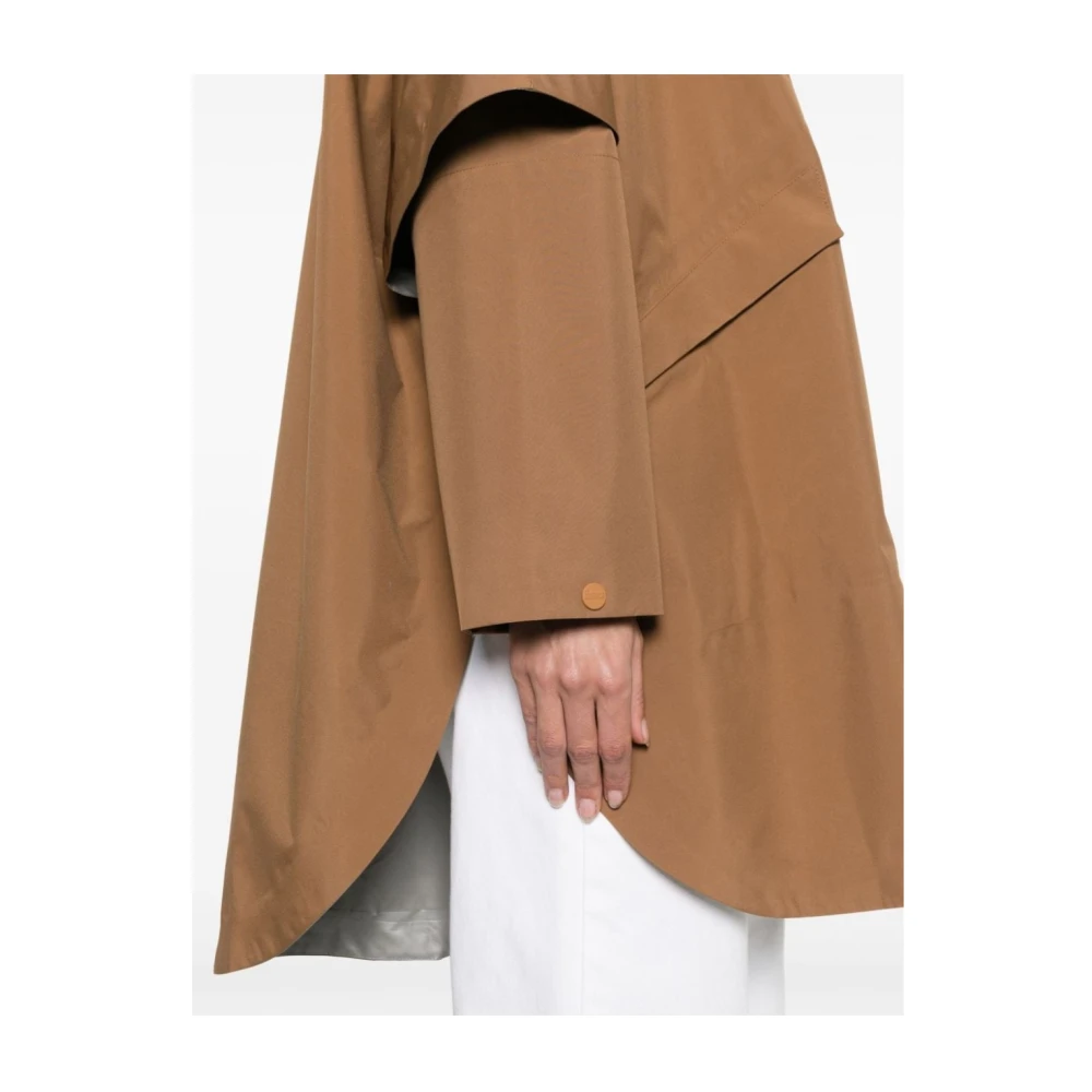 Herno Mantle Jacket Brown Dames