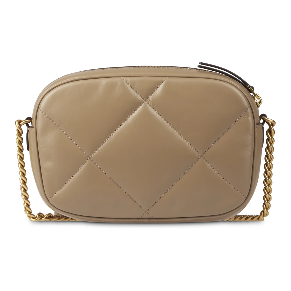 TORY BURCH Diamant Quilt Camera Tas Brown Dames