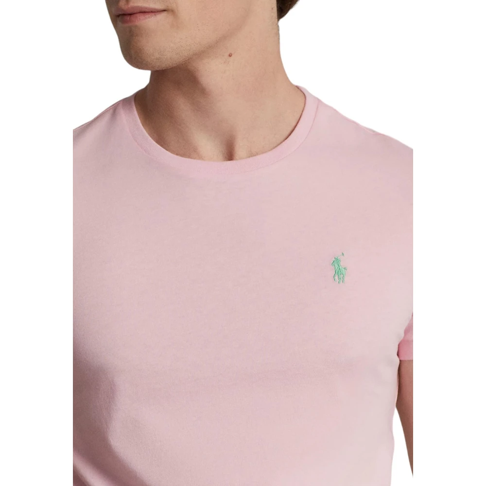 Ralph Lauren Roze Korte Mouw T-Shirt Stijl 710671438357 Pink Heren