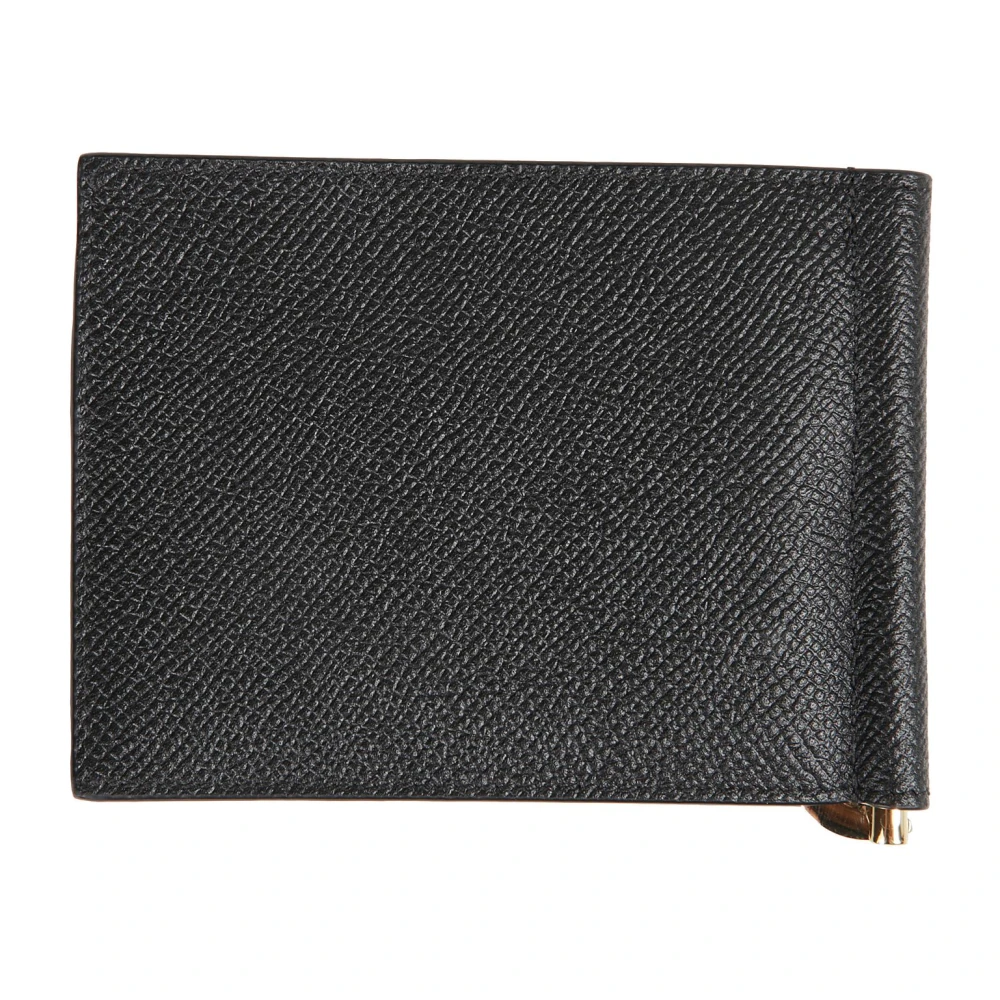 Salvatore Ferragamo Stijlvol Leren Portemonnee voor Mannen Black Heren