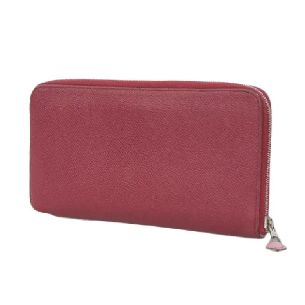 Hermès Vintage Pre-owned Fabric wallets Red Dames