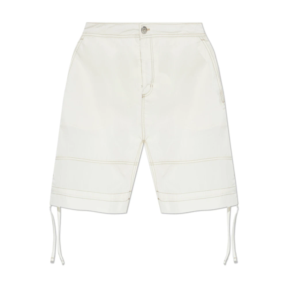 Ami Paris Men's Beige Casual Shorts, Xl, Shorts With Pockets