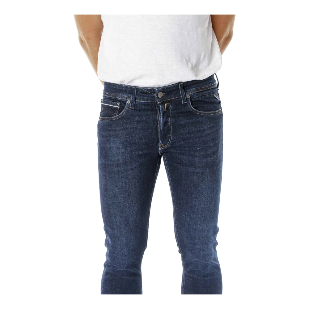Replay Grover Straight Fit Jeans Blue Heren