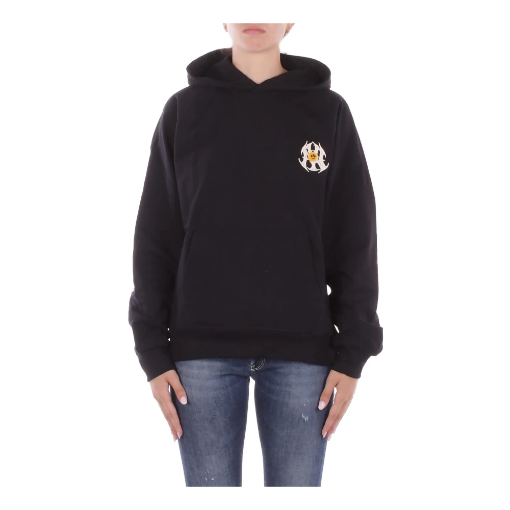Barrow Black Logo Hooded Sweatshirt - Female - Hoodies - S - Sweatshirts & Hoodies