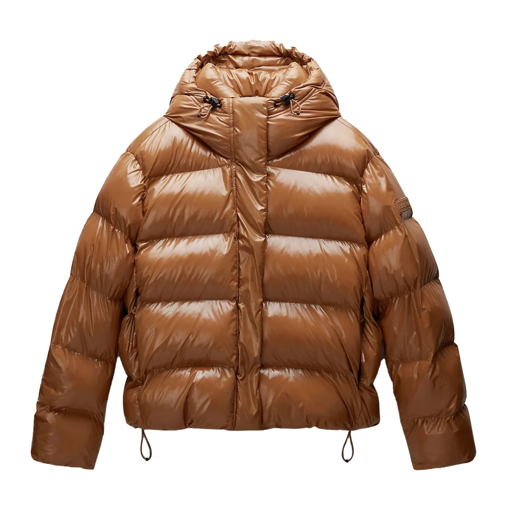 Napapijri Piumino Glane Jas Brown Dames