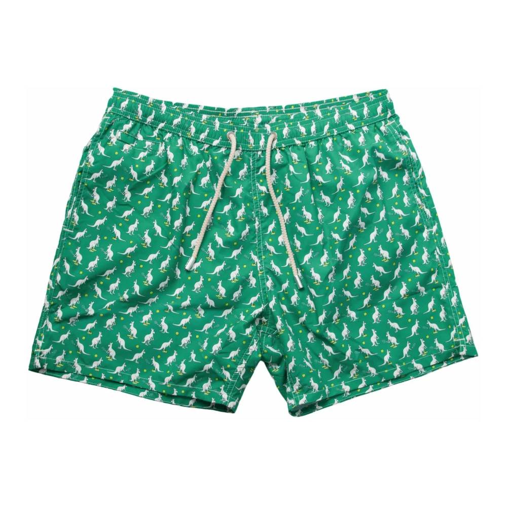 MC2 Saint Barth Tennis Kangaroo Swimshorts Green Heren