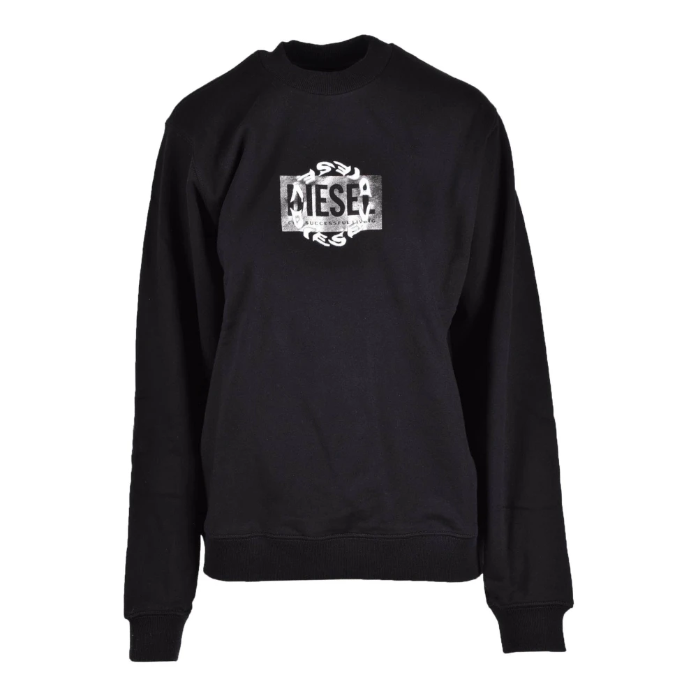 Diesel Katoenen Sweatshirt Black Dames