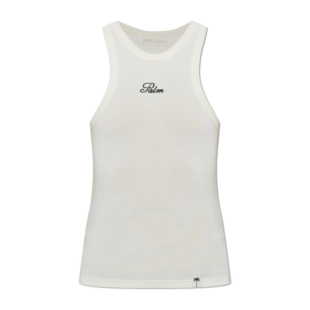 Palm Angels - Top Sin Mangas - Tops - Mujer - Blanco - Xs