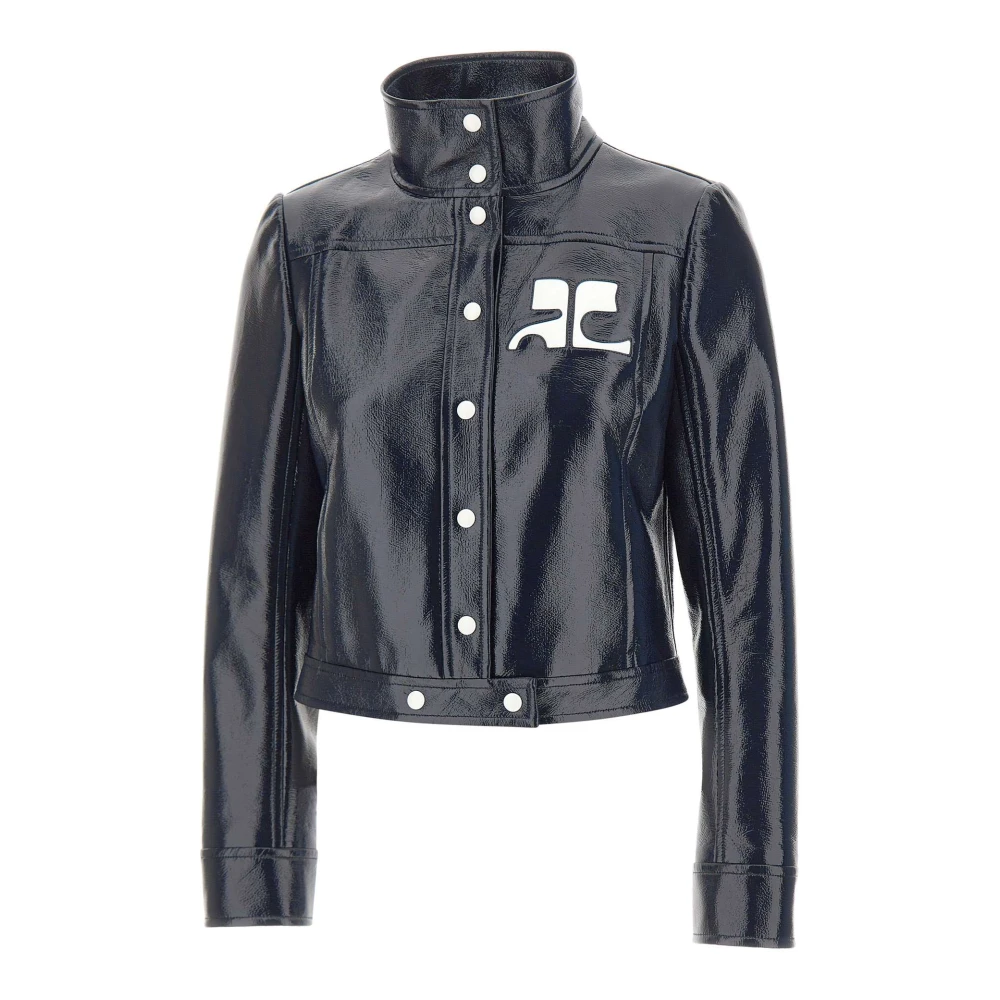 Courrèges Light Jackets, Female, M, Reedition Vinyl Jacket Blue