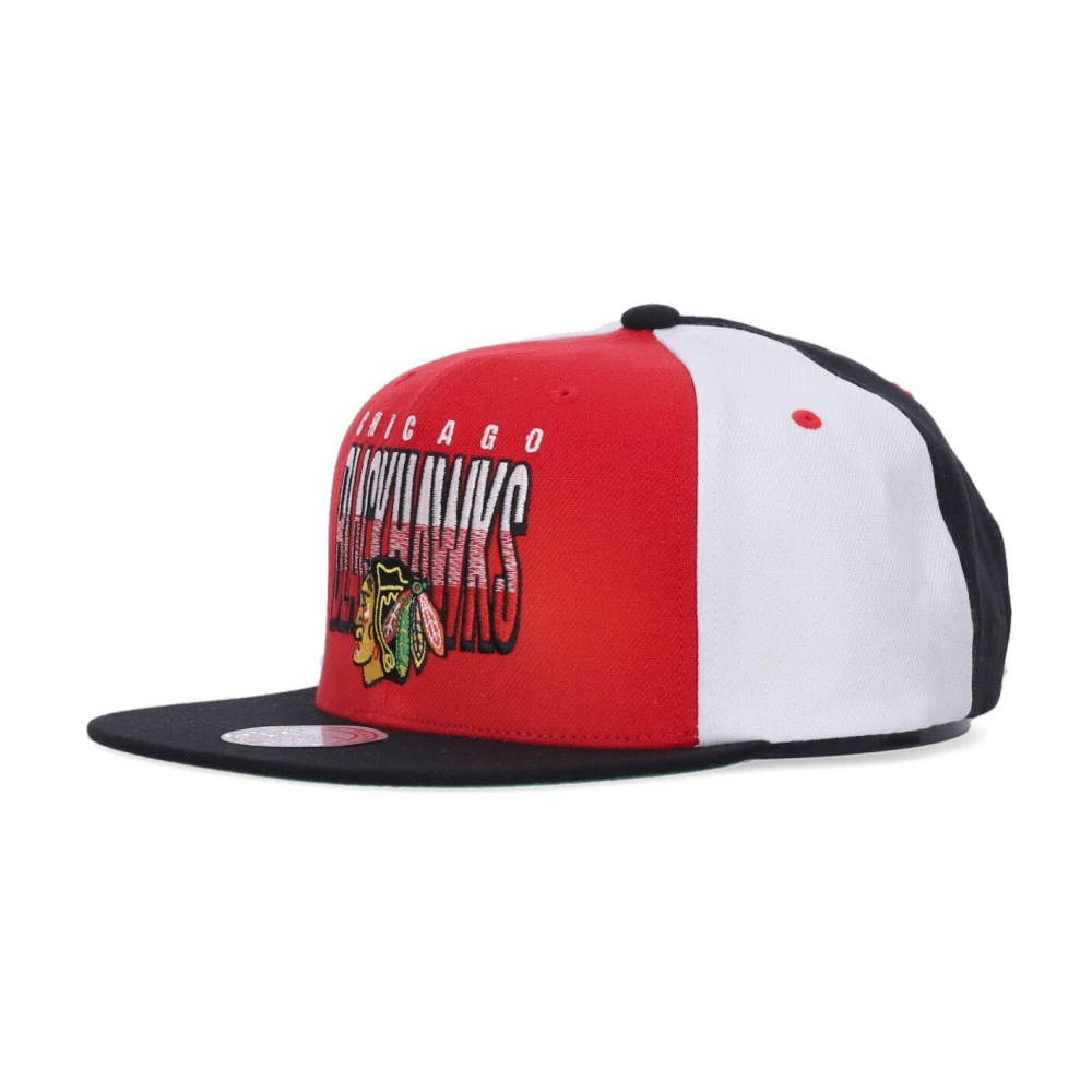 Mitchell & Ness Chicago Blackhawks Snapback Pet Rood Zwart Multicolor Heren