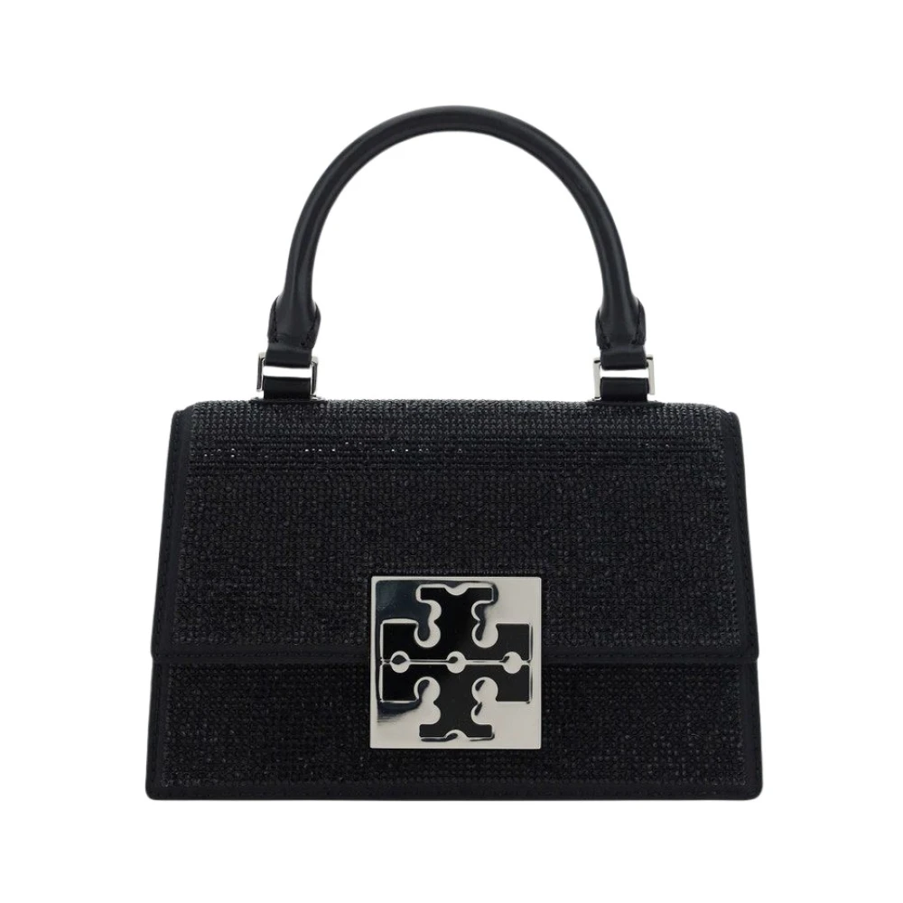 TORY BURCH Versierde Mini Top-Handle Tas Black Dames