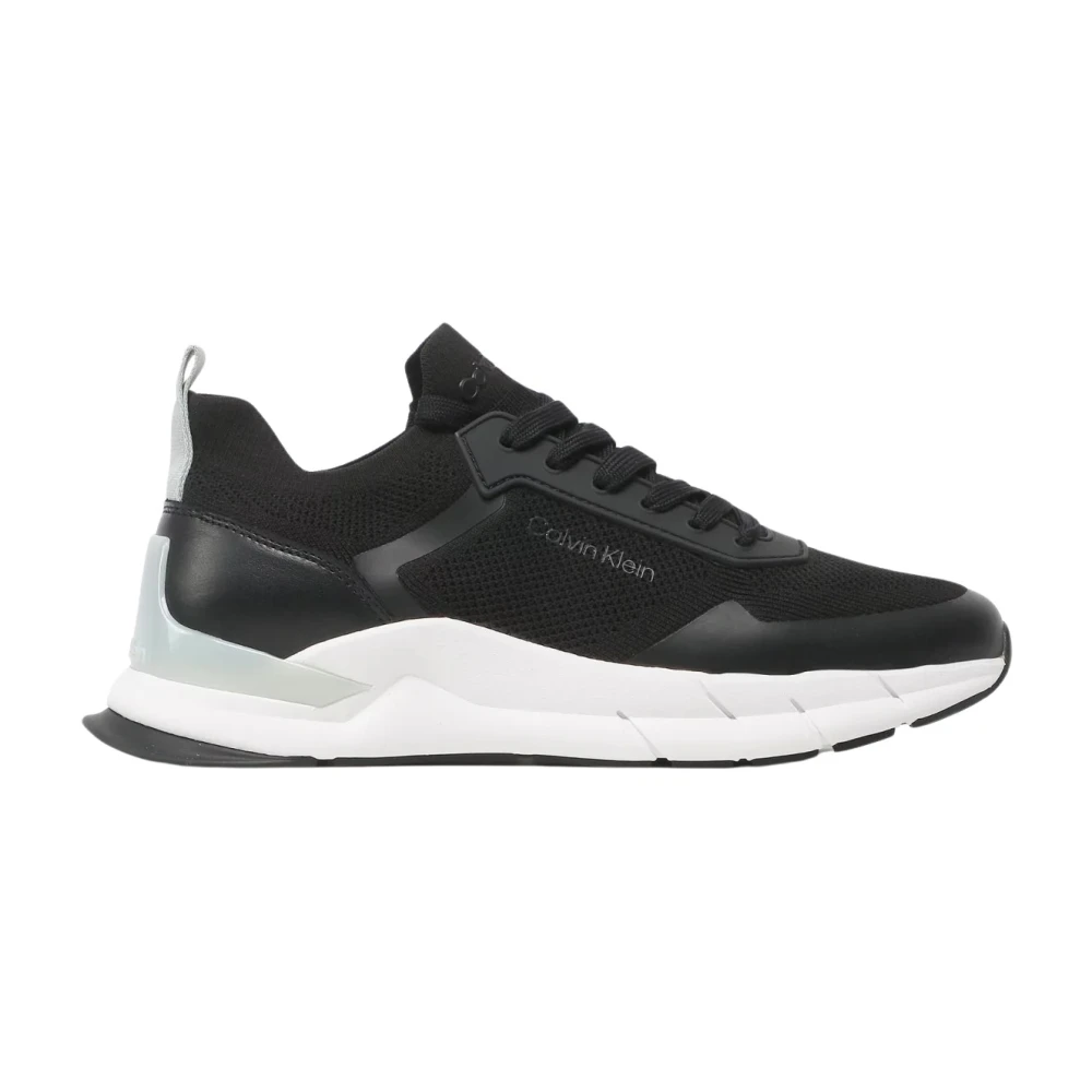 Calvin Klein Lage Vetersneakers Heren Schoenen Zwart
