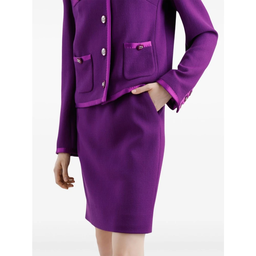 Dolce & Gabbana Paarse Stijlvolle Rokken Purple Dames