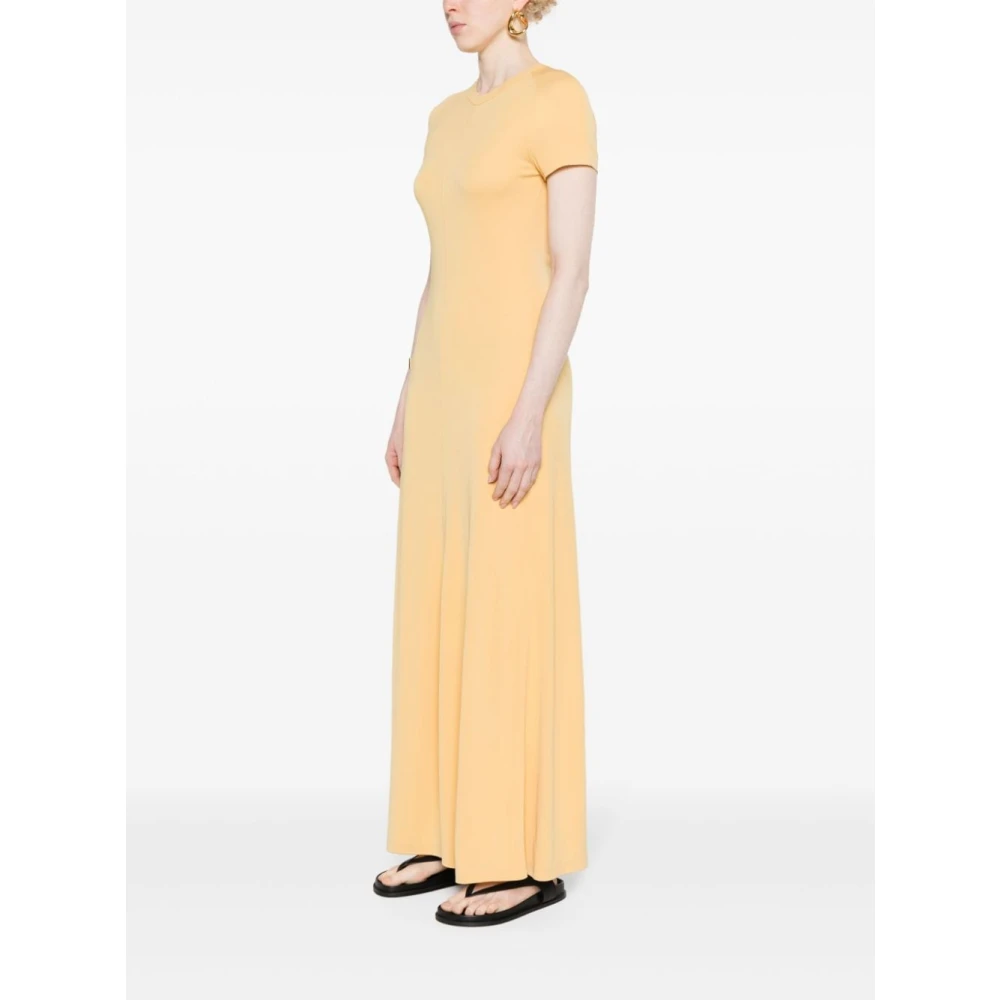 TotêMe Elegante Jersey Jurk Yellow Dames
