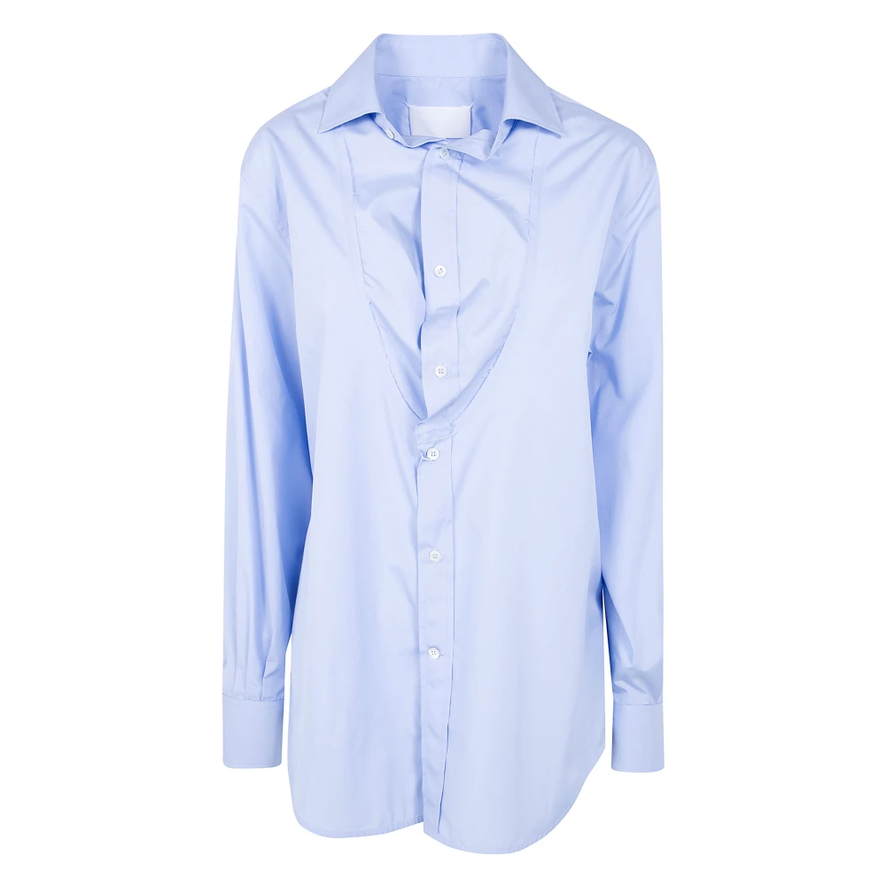 Maison Margiela Donna Blu Camicette S, New,