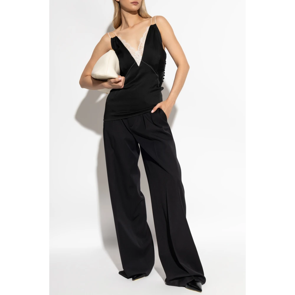 Victoria Beckham Lingerie-stijl top Black Dames