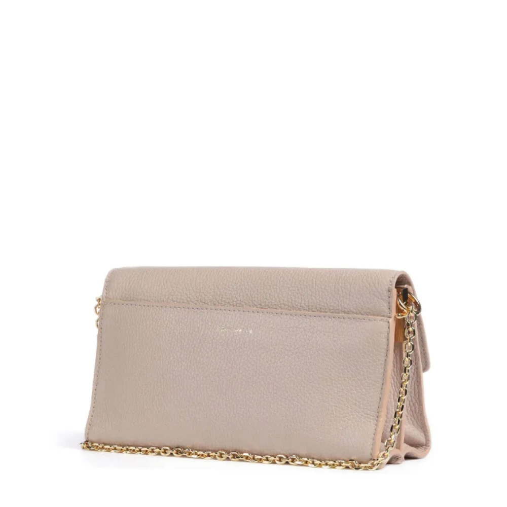 Coccinelle Roze Leren Tas Pink Dames